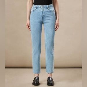 Frank & Oak Light Blue High Rise Women Jeans